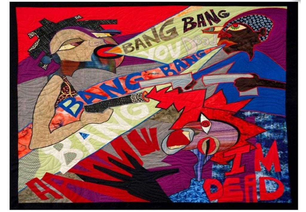 Ellen Blalock, Bang Bang, You Dead! (from the series "Not Crazy"), (2018). Courtesy of the Everson Museum of Art.