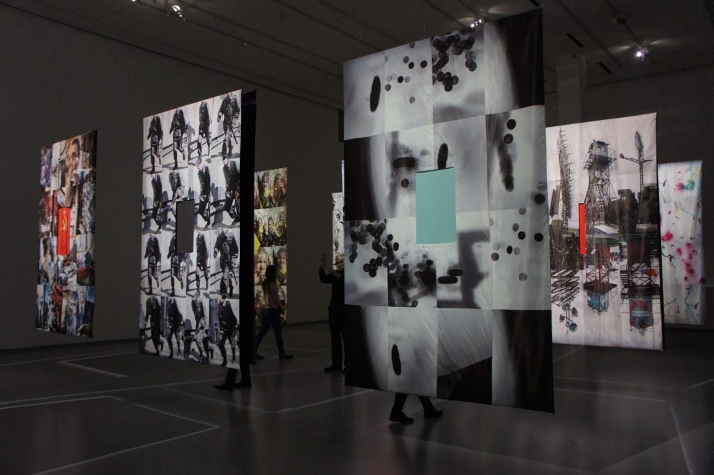 Installation view of "Empire of Dreams." Courtesy of Moscow’s Multimedia Art Museum.