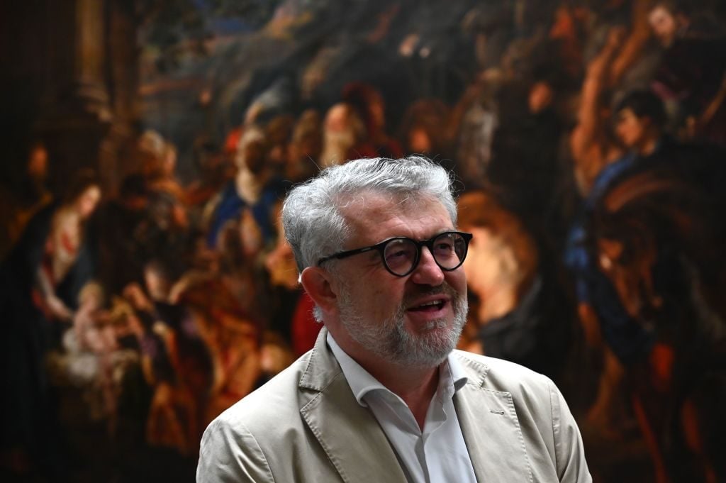 Director of the Prado Museum, Miguel Falomir, poses at the Prado Museum on June 4, 2020 in Madrid. Photo: Gabriel Bouys / AFP via Getty Images.