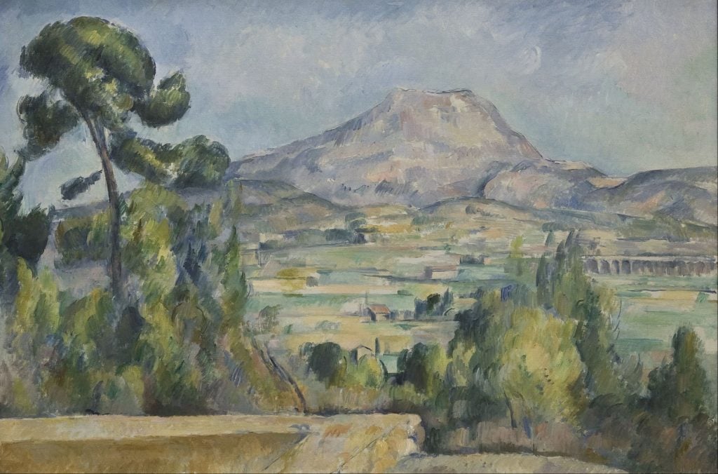 Paul Cézanne, Montagne Saint-Victoire (1904-1906). Collection of the Musée D'Orsay.