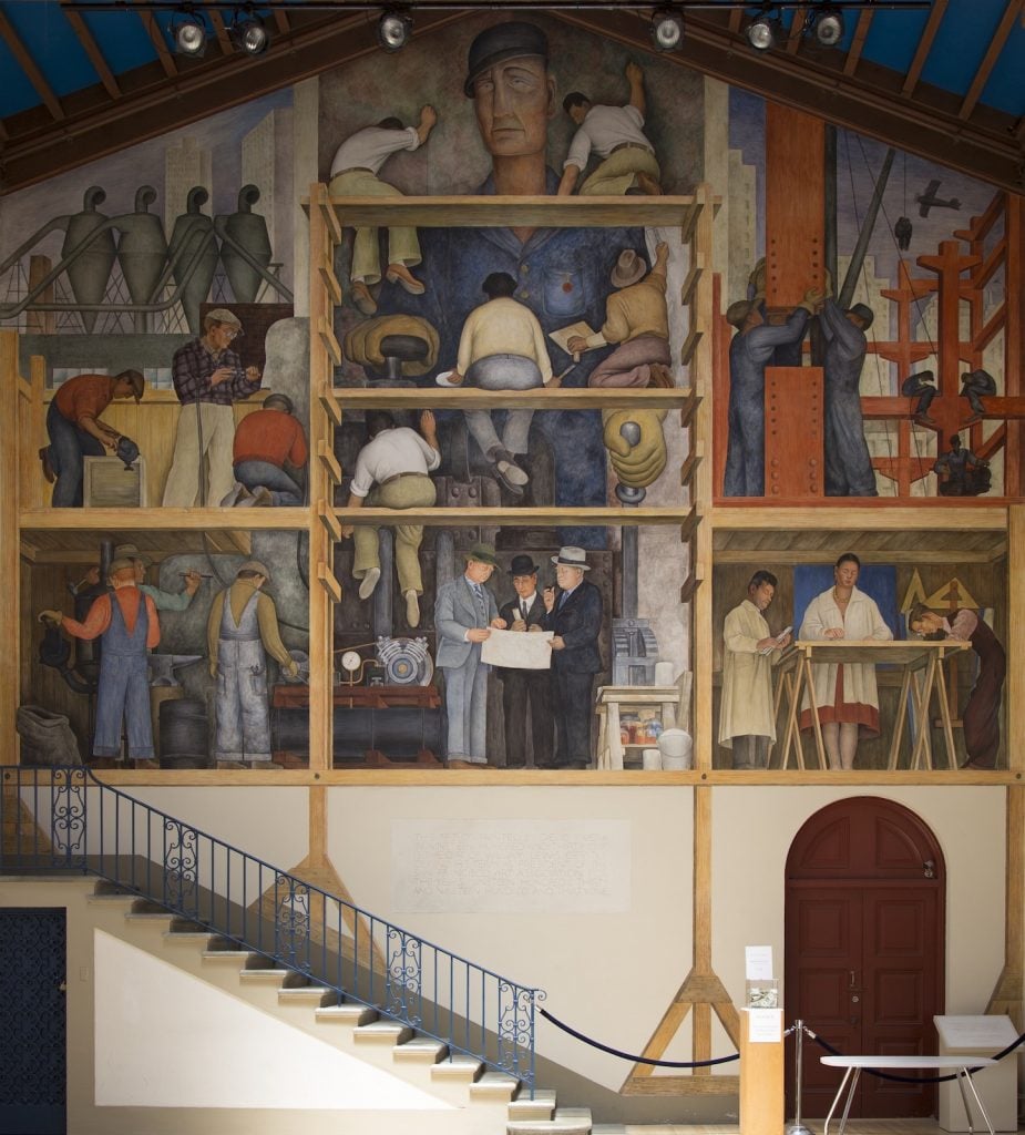 Diego RIvera's mural at the San Francisco Art Institute. Image courtesy the San Francisco Art Institute.