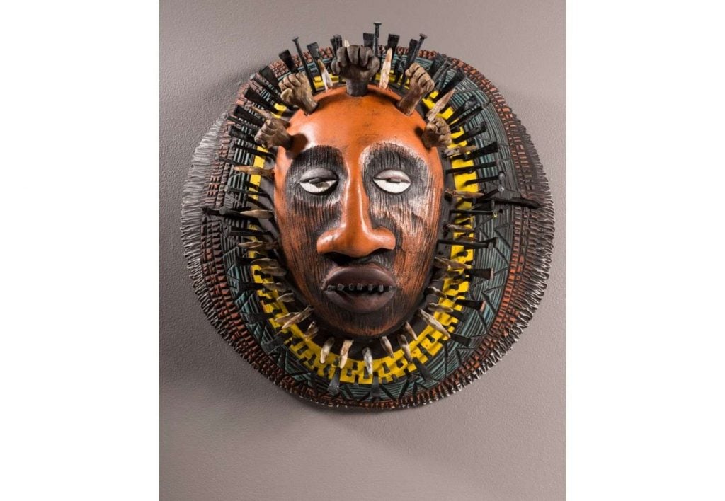Sharif Bey, Protest Shield #2 (2020). Courtesy of the Everson Museum of Art.