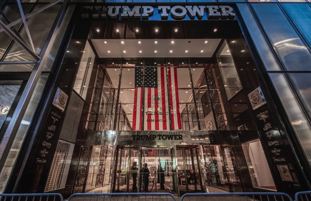 Trump Tower's Fifth Avenue entrance. (Photo by Erik McGregor/LightRocket via Getty Images)