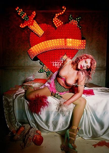 David LaChapelle, Courtney Love Tattooed Heart. Courtesy of Famous Amsterdam.