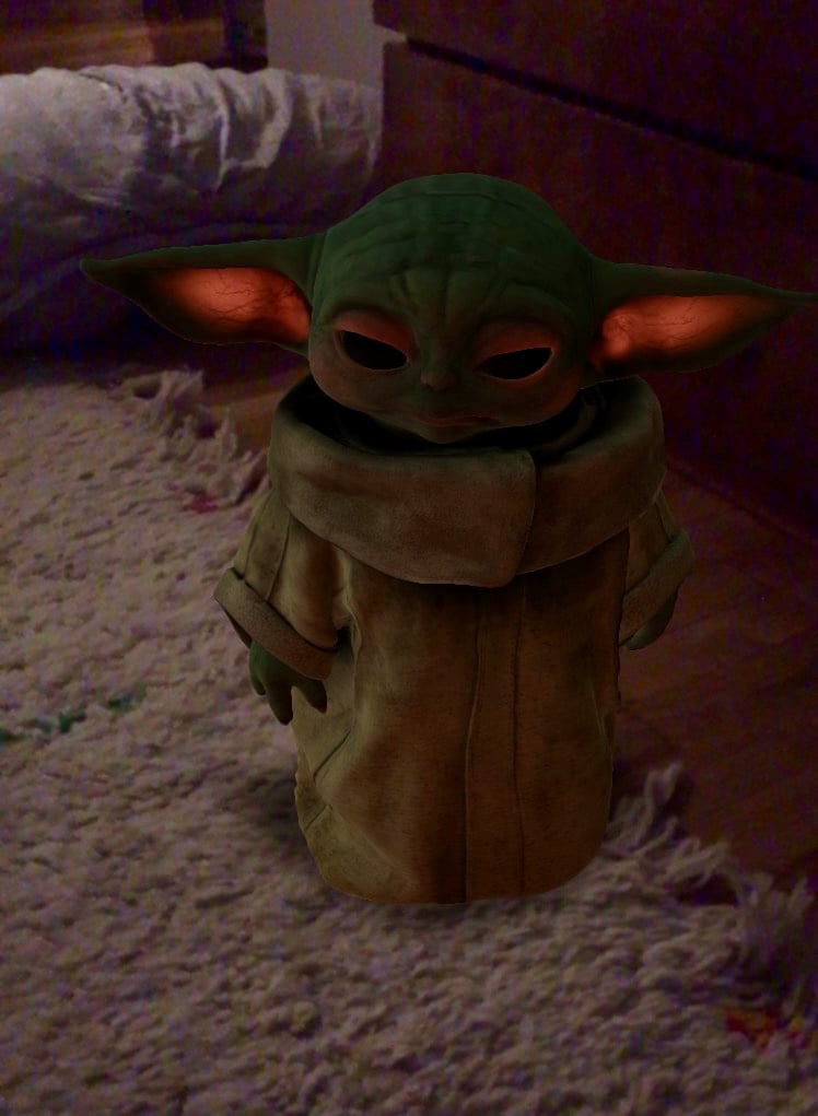 Irrelevant to our main story, but a Baby Yoda.
