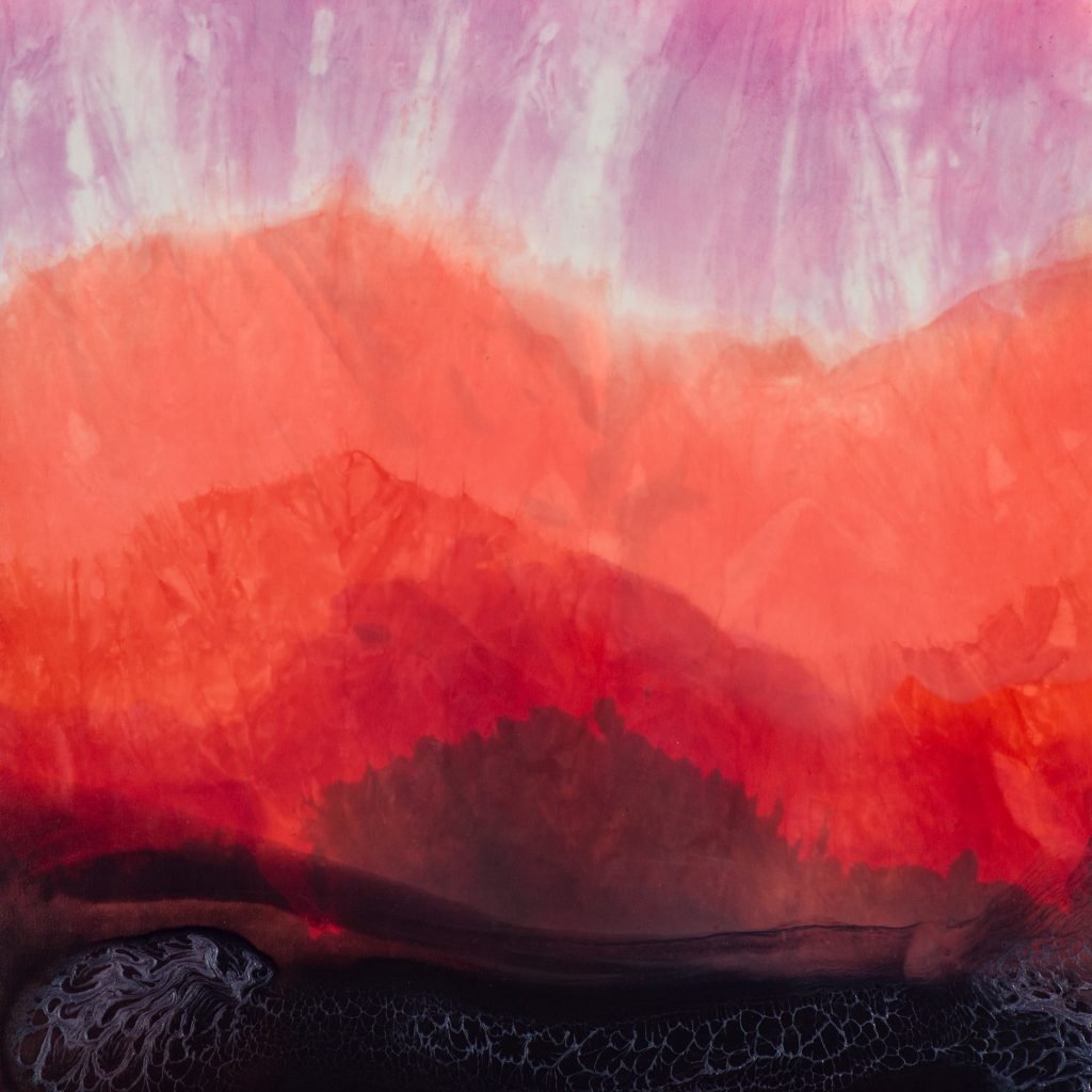 Jennifer Wolf, Dye Painting #2 (2020). Courtesy of Bentley Gallery.