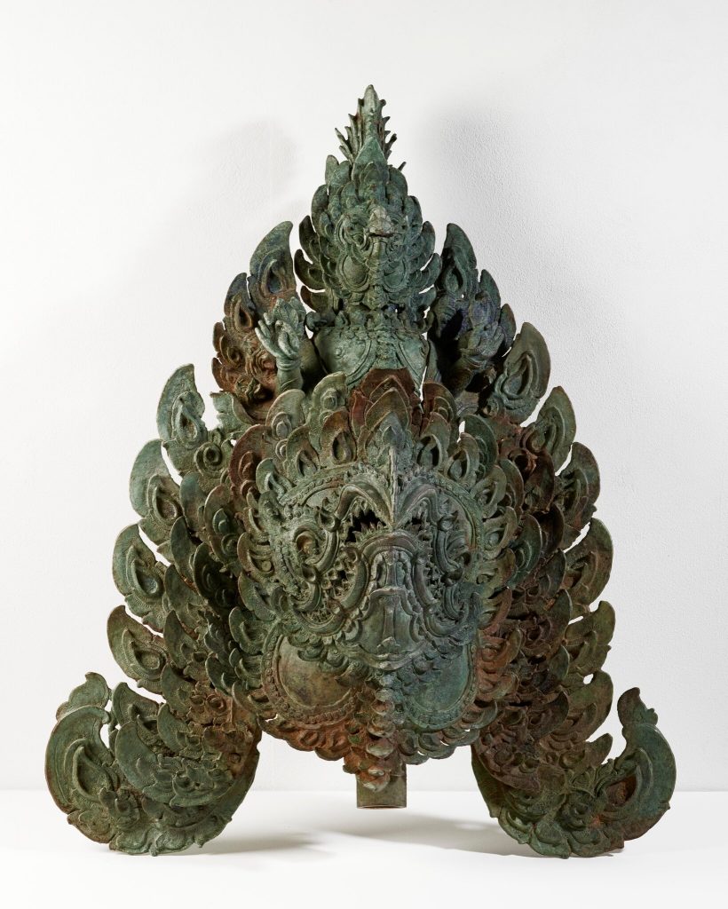 A bronze decoration from a late 12th century boat from Douglas Latchford's collection being repatriated to Cambodia. Photo by Matthew Hollow, courtesy of the Royal Government of Cambodia. 