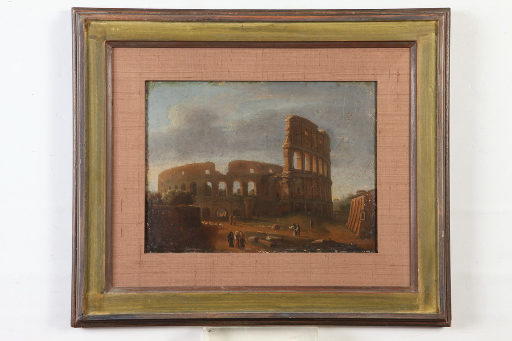 A painting of the Colosseum in Rome by unknown 19th century artist. Courtesy of Sloans & Kenyon.