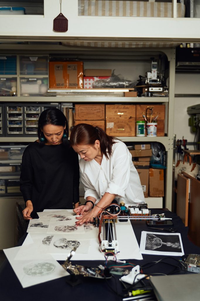  Ying Kwok and Phoebe Hui in the artist’s Hong Kong studio. Images courtesy of the artist and Audemars Piguet.