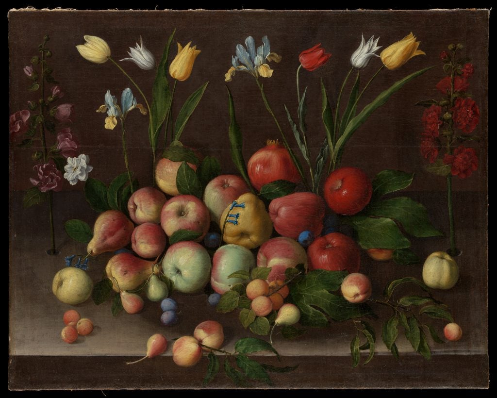 Orsola Maddalena Caccia, Fruit and Flowers (c. 1630). Courtesy of the Metropolitan Museum of Art, New York, bequest of Errol M. Rudman.