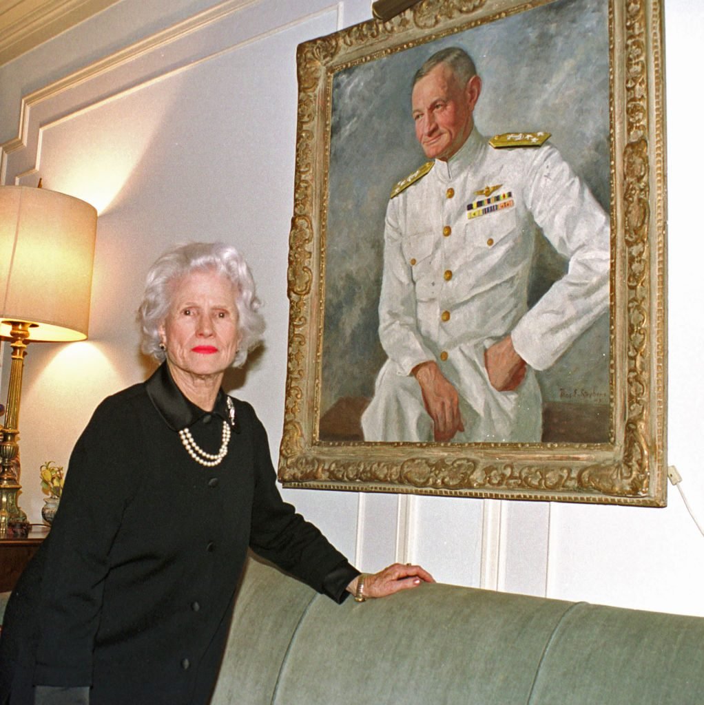 Portrait of Roberta McCain (1912 - 2020) as she poses in her apartment, Washington DC, February 18, 2000. Photo by Ron Sachs/CNP/Getty Images.