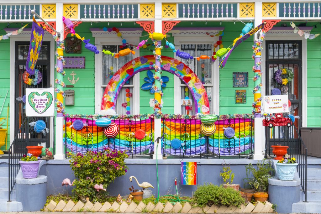 A Mardi Gras house float in New Orleans. Photo by Erika Goldring/Getty Images.