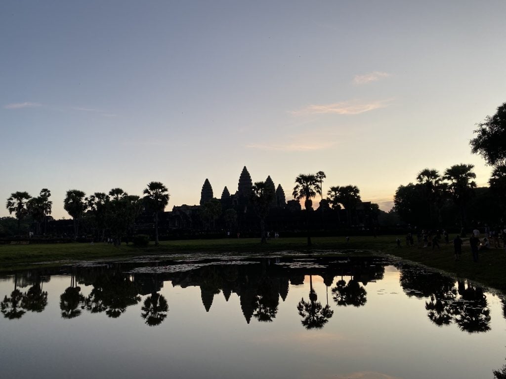 The UNESCO World Heritage Site Angkor Wat at sunrise. Photo by Sarah Cascone.