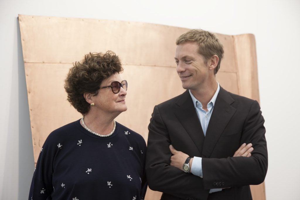 Chantal Crousel and her gallery co-owner and son, Niklas Svennung. Photo: © Sebastiano Pellion di Persano.