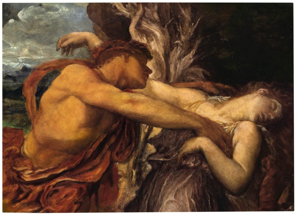 George Frederic Watts, Orpheus and Eurydice. Courtesy of Sotheby's.