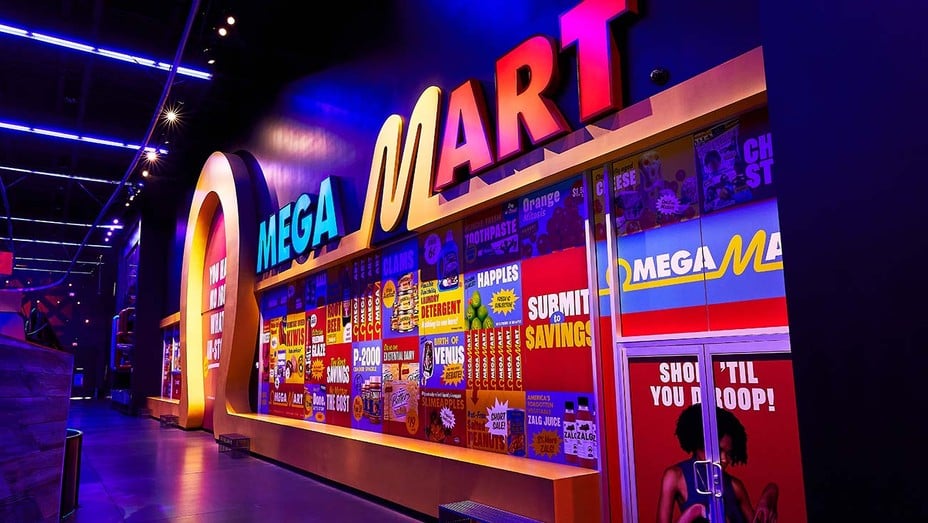 The entrance to Meow Wolf's Omega Mart at Area 15 in Las Vegas. Photo courtesy of Meow Wolf.