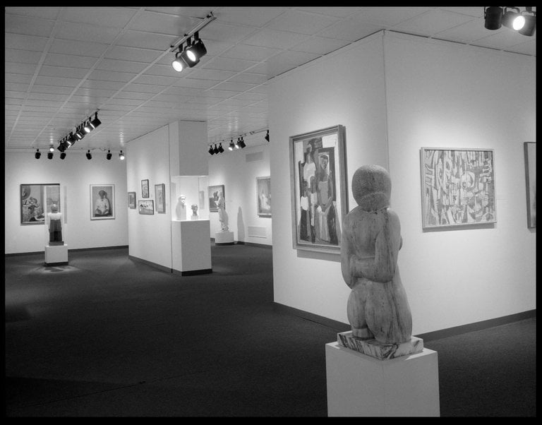 Installation view, "Two Centuries of Black American Art" June 25, 1977 through September 05, 1977. Photo: Brooklyn Museum.