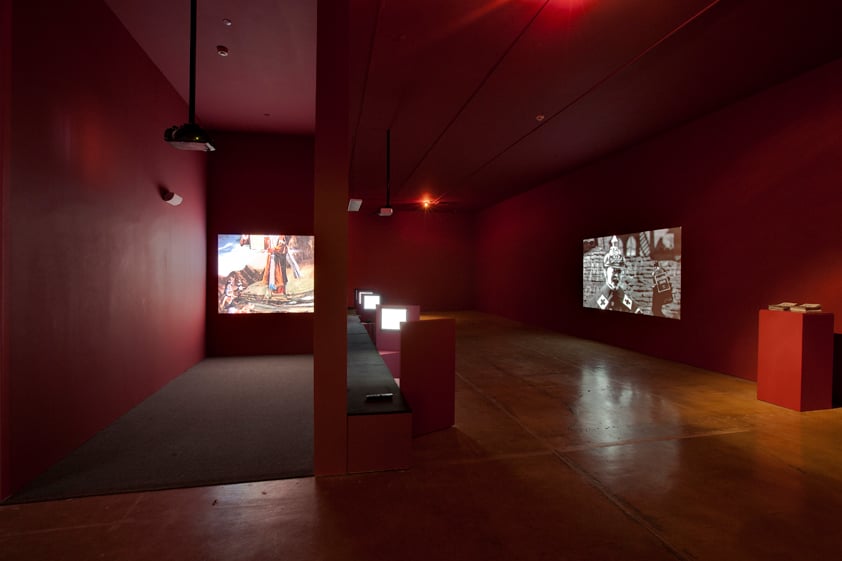 Installation view of "The Dissolve," the 2010 SITE Santa Fe Biennial, co-curated by Sarah Elizabeth Lewis and Daniel Belasco. (Photo courtesy SITE Santa Fe.)