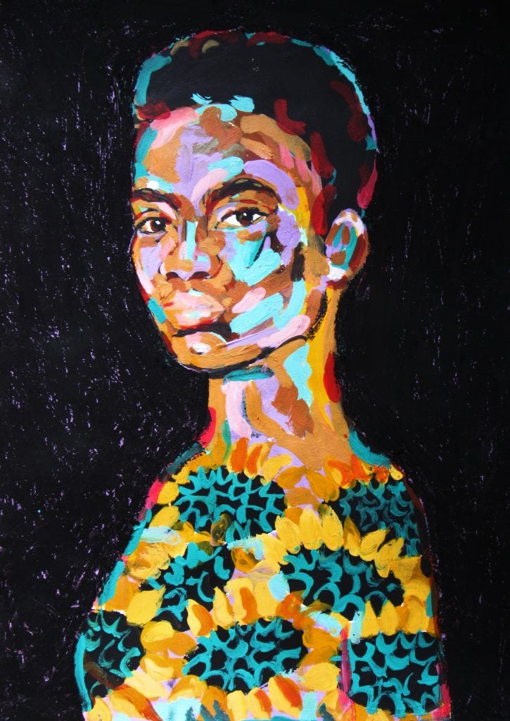 Asma Ghanem, Sunflower Black Girl (2020). Courtesy of the artist.