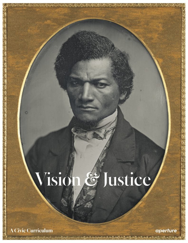 Cover of <em>Aperture</em>'s second "Vision & Justice" issue, a free publication released on the occasion of "Vision & Justice: A Convening" with the Vision & Justice Project. 