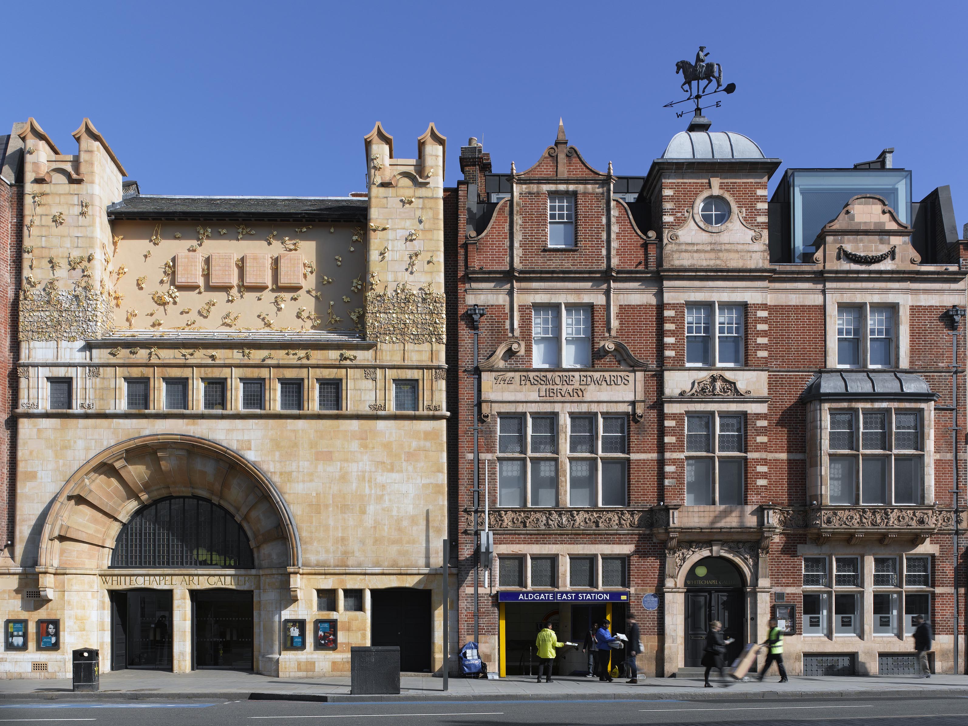 Whitechapel Gallery façade with Rachel Whiteread Commission: Tree of Life (2012). Photo by Guy Montagu-Pollock @ Arcaid.