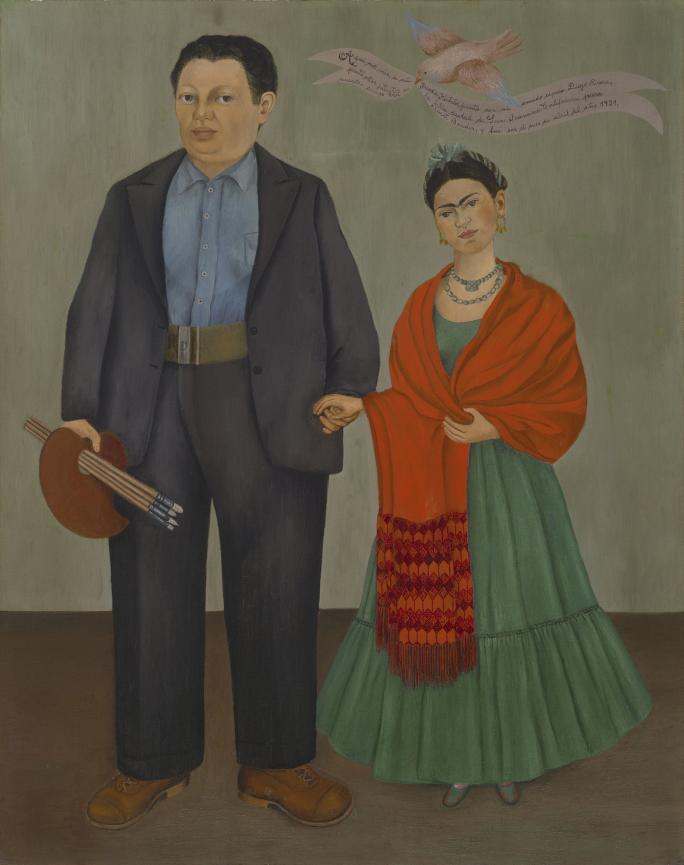 Frida Kahlo, Frieda and Diego Rivera (1931). Collection of the Museum of Modern Art, San Francisco. 