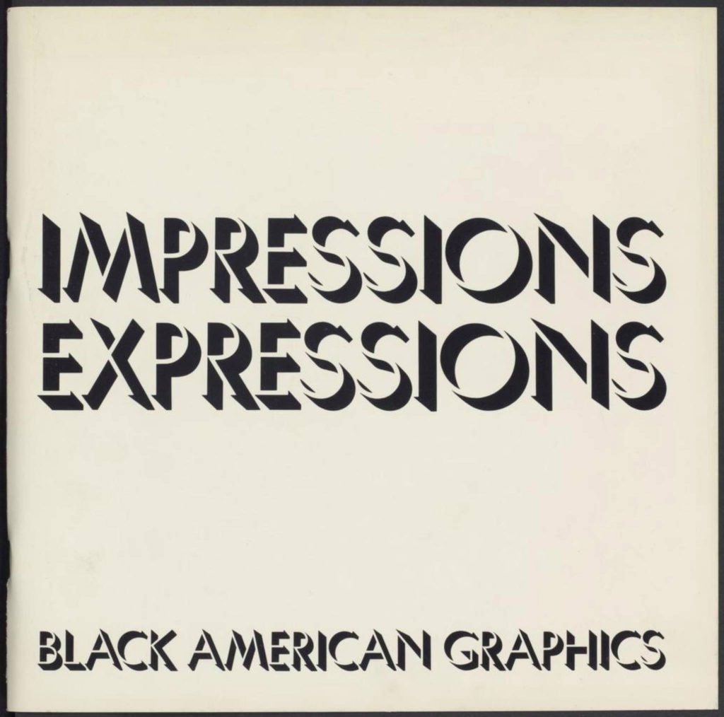 The catalogue for "Impressions/Expressions: Black American Graphics," curated by Richard J. Powell.