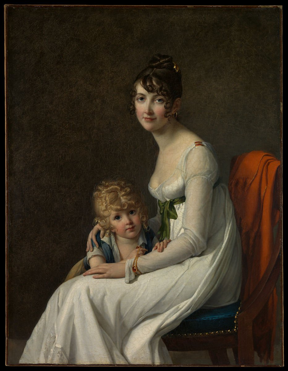 Marie Guillelmine Benoist, Madame Philippe Panon Desbassayns de Richemont and Her Son, Eugène (1802). Collection of the Metropolitan Museum of Art.