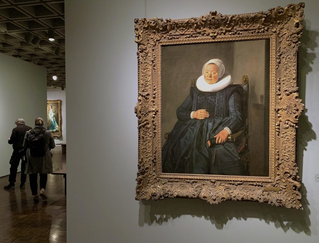 Installation view of Frans Hals, <em>Portrait of a Woman</em> (1635) at the Frick Madison. (Photo by Ben Davis)