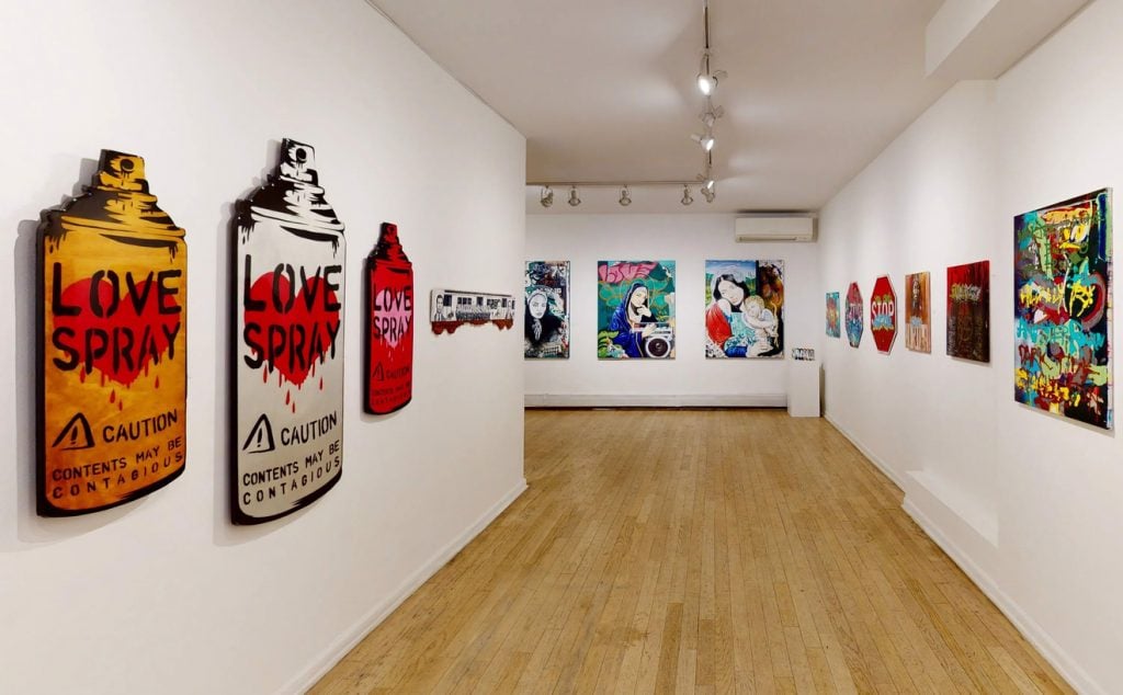 Installation view of 