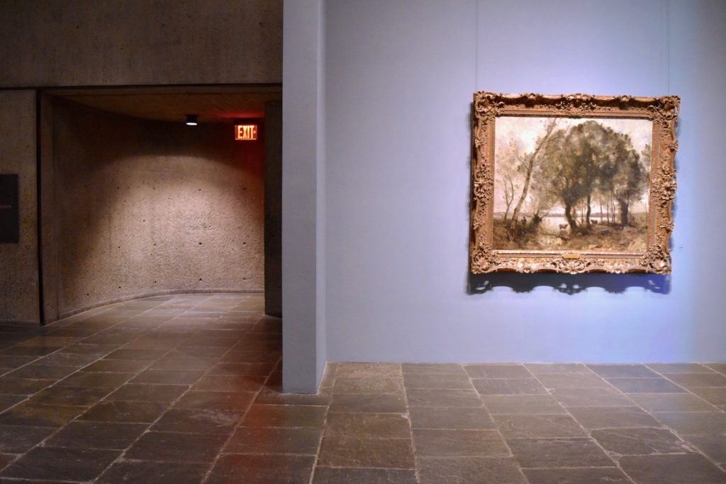 Installation view of J.B.C. Corot, The Lake at the Frick Madison. (Photo by Ben Davis)