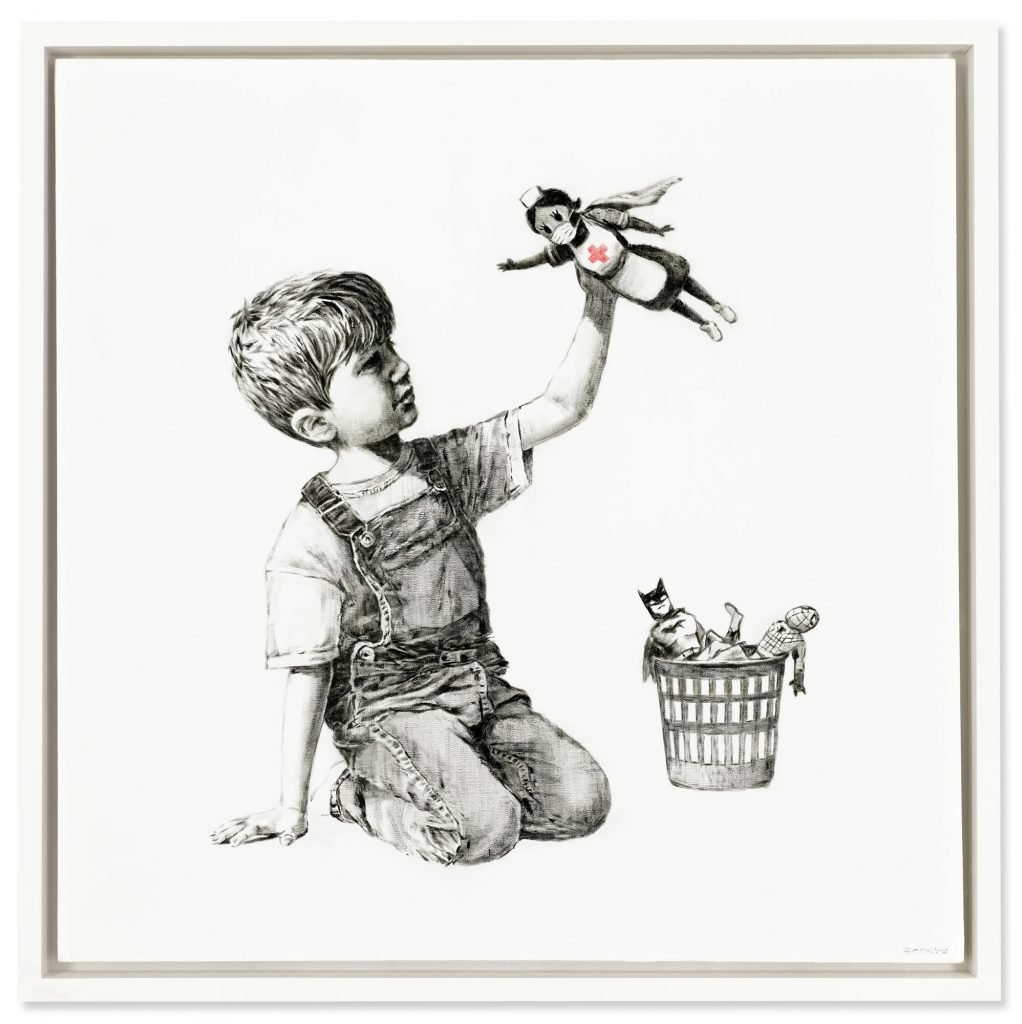 Banksy, Game Changer (2020). Courtesy of Christie's Images, Ltd.