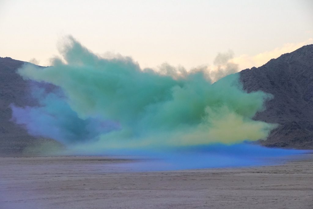 Judy Chicago, <em>Living Smoke</em> (2021). Photo by Donald Woodman, courtesy of the Artist Rights Society.