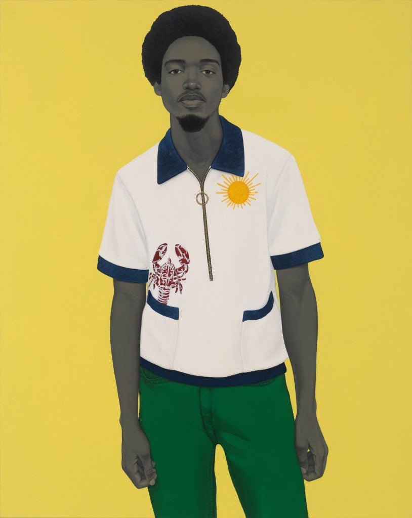 Amy Sherald, <i>A bucket full of treasures (Papa gave me sunshine to put in my pockets...)</i> (2020). © Amy Sherald. Courtesy the artist and Hauser & Wirth. Photo: Joseph Hyde.
