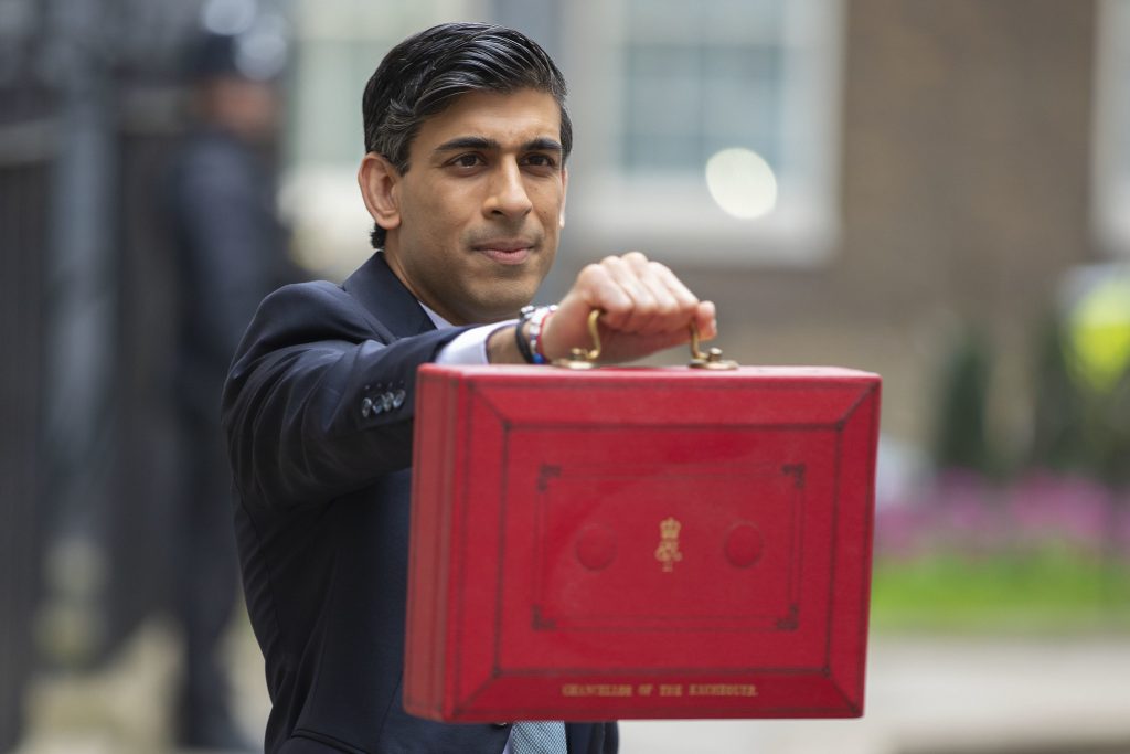 The Chancellor Rishi Sunak leaving No.11 Downing Street on his way to deliver his budget speech. Photo by HM Treasury and ©HM Treasury.