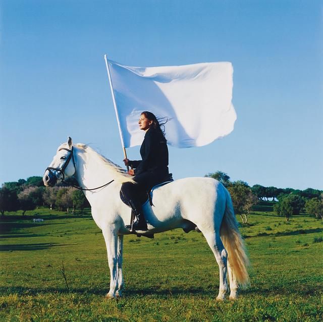 Marina Abramović, <em>The Hero (Family story of my father who was a hero in the Second World War in Yugoslavia)</em>, 2001. Photo courtesy of the National Museum of Women in the Arts, Washington, DC.