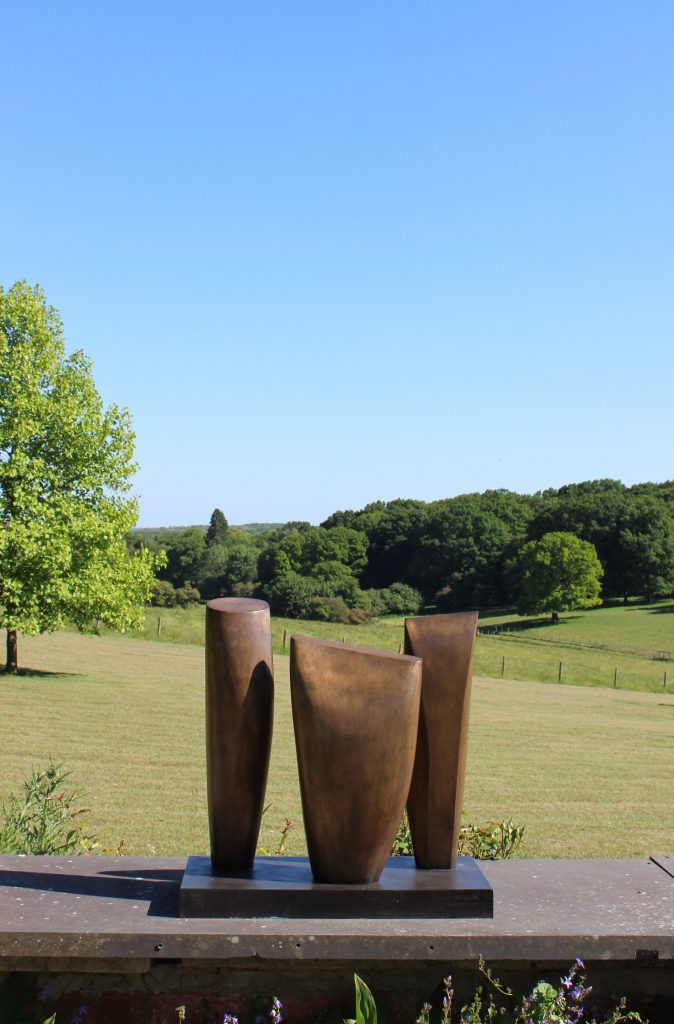 Barbara Hepworth, Three Forms (1968–69). Courtesy of the Hepworth Estate and New Art Centre, Wiltshire.
