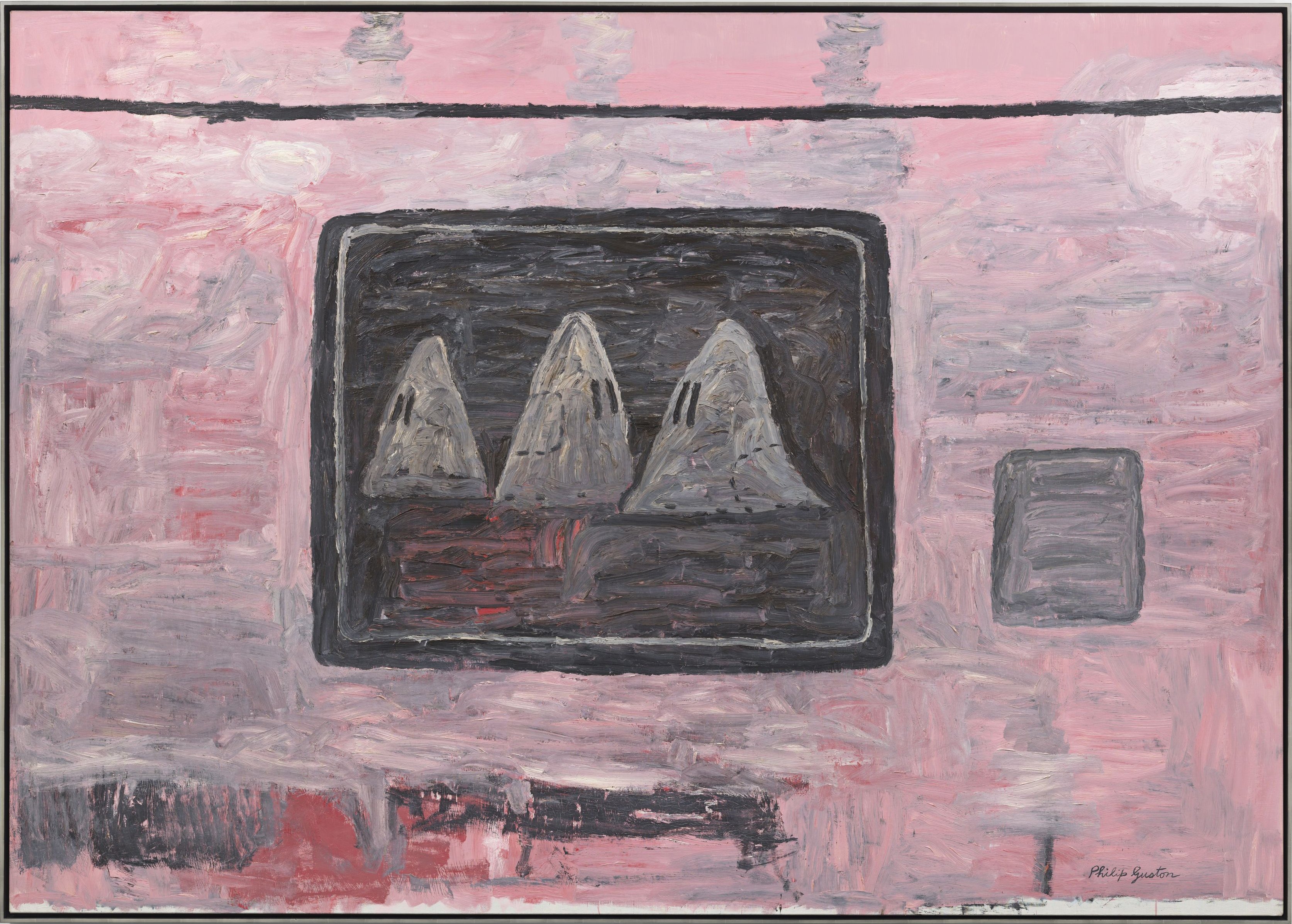 Philip Guston, <em>Blackboard</em> (1969). ©The Estate of Philip Guston. Photo by Genevieve Hanson, courtesy the Estate and Hauser & Wirth, private collection.
