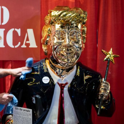 That Golden Trump Statue at CPAC? It Was Made in China, and One of the Artists Says He Wasn’t Given Credit Because He’s Mexican