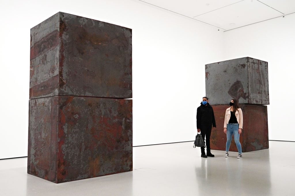 Richard Serra's Equal at MoMA in New York. Photo by Cindy Ord/Getty Images.