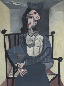 Picasso, Femme dans un fauteuil(1941). Image courtesy Christie's Images Ltd. 2021.