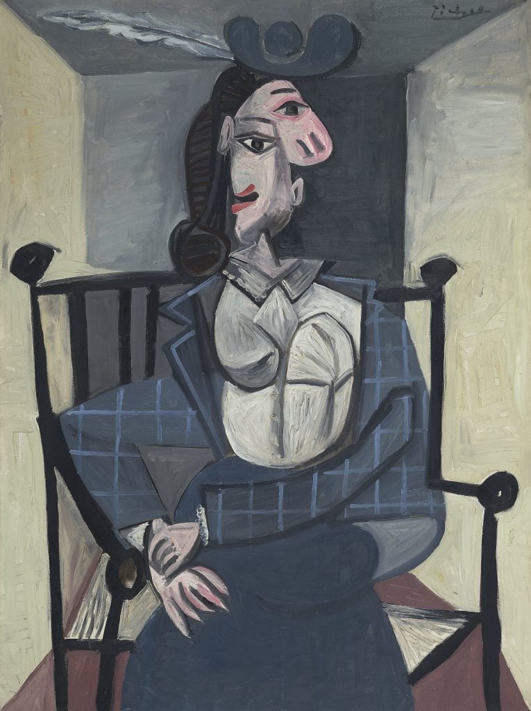 Picasso, <i>Femme dans un fauteuil</i>(1941). Image courtesy Christie's Images Ltd. 2021.
