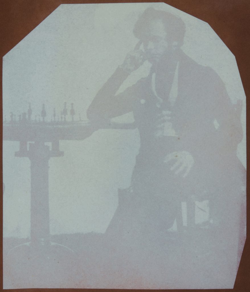 William Henry Fox Talbot, Nicolaas Henneman playing chess (Talbot’s assistant). Photo courtesy of Sotheby's New York and London. 