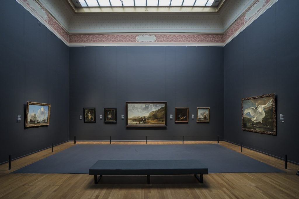 Works by Rachel Ruysch and Gesina ter Borch now hang in the Gallery of Honor at the Rijksmuseum. Photo courtesy of the Rijksmuseum, Amsterdam. 