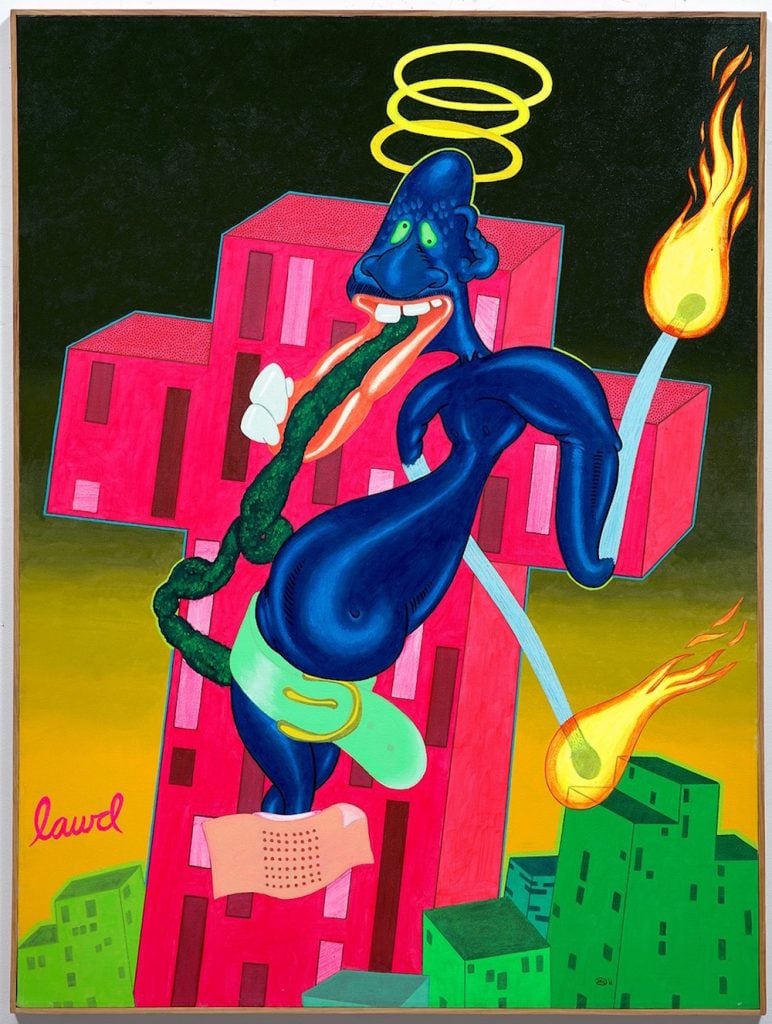 Peter Saul, Lawd (1968). Image courtesy Phillips.