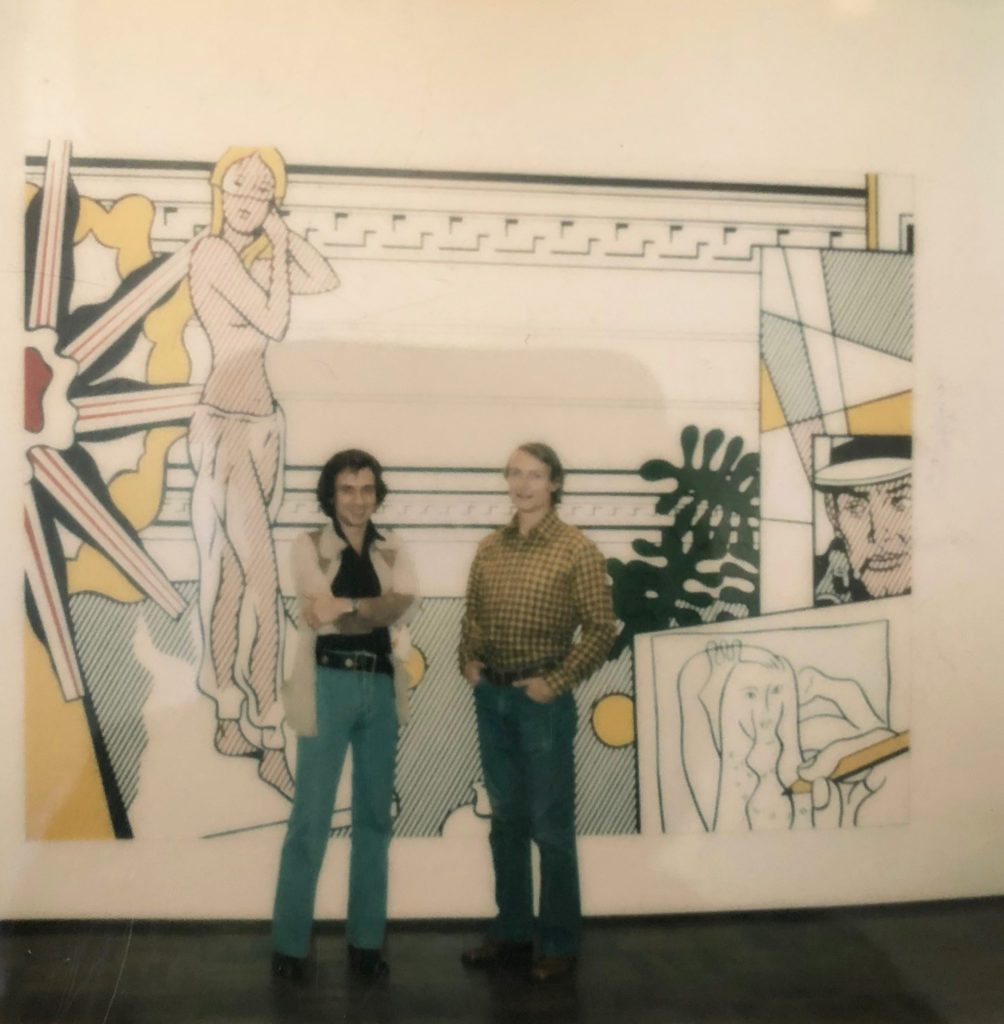 Peter Phillips with Roy Lichtenstein. Courtesy of Peter Phillips.