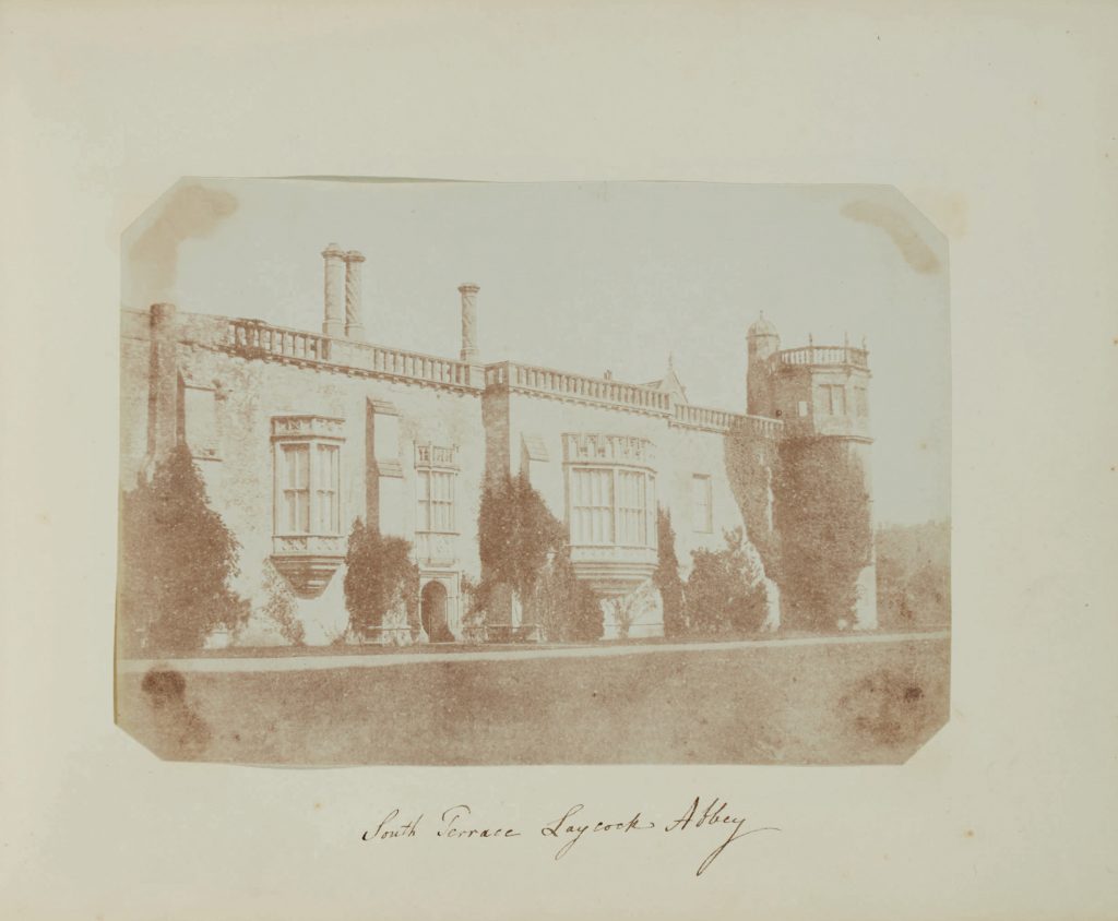William Henry Fox Talbot, South Terrace, Lacock Abbey (towards Sharington's Tower), c. 1841. Photo courtesy of Sotheby's New York and London. 