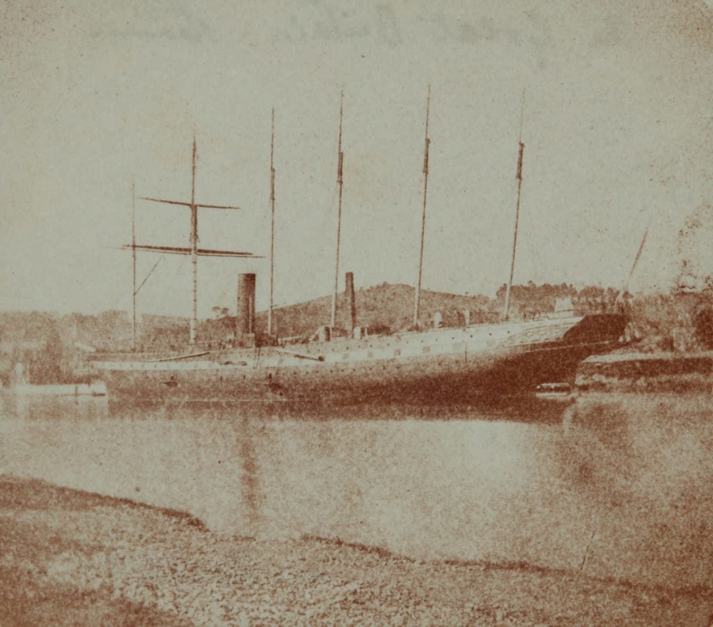 William Henry Fox Talbot, The S.S. Great Britain in Dock at low tide, Bristol (1843–45). Photo courtesy of Sotheby's New York and London. 