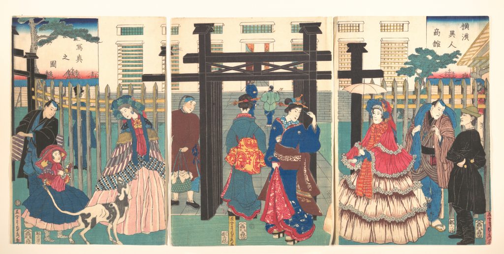 Utagawa Sadahide, Foreign Business Establishment in Yokohama, 1861 (C) Metropolitan Museum of Art, New York