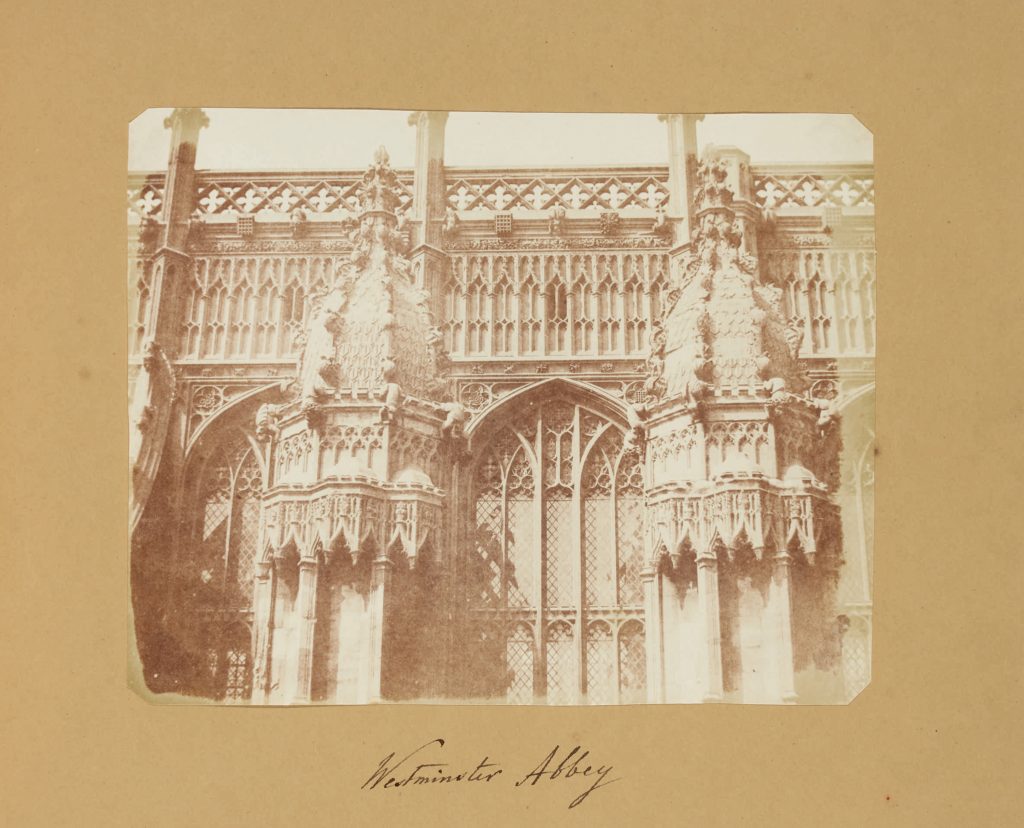 William Henry Fox Talbot, Westminster Abbey (c. 1843). Photo courtesy of Sotheby's New York and London. 